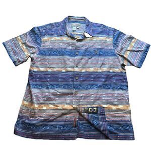 The Territory Ahead Men’s Large Vintage Aztec Print Short Sleeve Button Down EUC